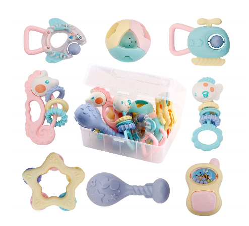 Baby Rattle Set Toys for 3-6 Months Rattle Teething Toys for Babies Newborn  Toys Baby Gifts