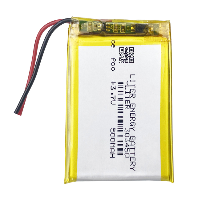 3.7V,500mAH 303450 303550 Polymer Lithium Ion / Li-ion Battery for Dvr,GPS,mp3,mp4,cell Phone,speaker