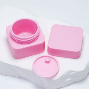 Cosmetic <b>Plastic</b> Face Hand Skincare Cream <b>Container</b> <b>Plastic</b> 5g 10g 20g 30g 50g <b>square</b> pink pp Jar Cream - Product Image 5