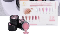 Nouveauté 15ml Offre Spéciale personnalisé haute densité rose clair Camouflage constructeur de gel pour les ongles Self Leveling Liquid Gel Nail Builder Set