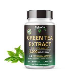 ओम ओडम ऑर्गेनिको ग्रीन टी कैप्सूल हरी चाय के कैप्सूल एंटीऑक्सिडेंट समर्थन शाकाहारी पूरक - Product Image 1