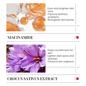 KORMESIC 200ml Soin Hydratant Éclaircissant pour la Peau Sèche, Vente en Gros, Personnalisation OEM, Marques Privées, Tonique Corporel Éclaircissant au Safran - Product Image 3