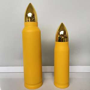 Logo personalizzato e bottiglie d'<span class=keywords><strong>acqua</strong></span> bicchieri proiettile 500ml 1000ml bottiglie d'<span class=keywords><strong>acqua</strong></span> in acciaio inox doppia parete tazza di metallo con coperchi d'oro - Product Image 6