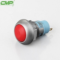Interrupteur à bouton poussoir à verrouillage en plastique coloré CMP Ball Domed 12 mm