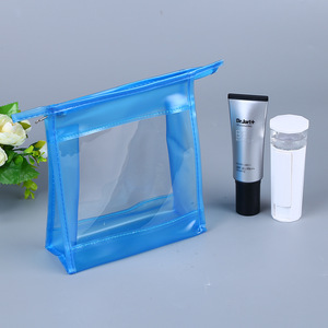 Sac à main personnalisé en PVC avec fermeture éclair, emballage cosmétique portable en plastique PE, solution d'emballage en vrac pour supermarchés en Chine - Product Image 1
