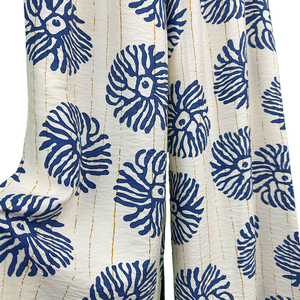 Europa Estados Unidos Verano Modelos calientes Elástico Cintura alta Impreso Pantalones de pierna ancha para mujer Cintura elástica cómoda - Product Image 6