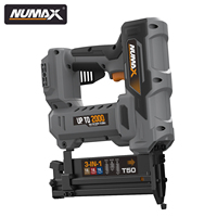 Numax Agrafeuse sans fil 3-en-1 calibre 16 et 18, cloueur droit et cloueur à clous fins pour le bois, compatible avec les batteries Makita