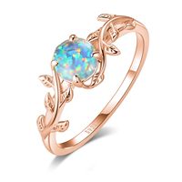 Bague Agate Mousse Naturelle Bague Feuille en Argent Sterling 925 Bagues de Fiançailles pour Femmes Bijoux Cadeau