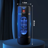 Masturbateur masculin de poche, Godet de masturbation automatique, Vibrateur d'entraînement pénien à commande vocale intelligente, Jouet sexuel