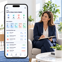 Développement d'applications de gestion de la relation client (CRM) personnalisées pour iOS et Android avec gestion des prospects et gestion du pipeline commercial LionCreate