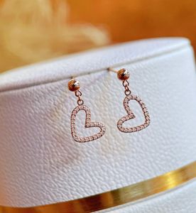 Boucles d'oreilles clous Xinfly pour femmes en or 18 carats avec diamants naturels taille brillant rond, bijoux tendance, cadeau, vente chaude - Product Image 4