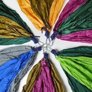 Jelocamp Trọng Lượng Nhẹ 210T Đôi Cắm Trại Võng Đu Với 2 Cây Dây Đeo Treo Đu Thiết Bị Ngủ Đi Bộ Đường Dài Võng - Product Image 2