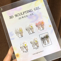 ZRKGEL Échantillon Gratuit Gel UV LED 3D Sculptant Sans Chaleur Sans TPO pour Ongles, Gel Constructeur Professionnel pour Salons de Manucure et Créations d'Art Ongulaire