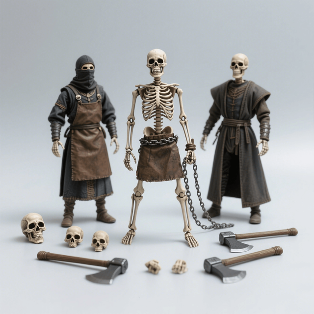 Articulated Animal Figurines Skeletons Sculpture Statue Injection Molding Toys Custom OEM Factory Brand ABS PVC Action Figures
