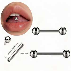 Clous de piercing labret en titane G23 14K avec zircon, filetage interne, pour piercing de téton et de <span class=keywords><strong>langue</strong></span> - Product Image 1