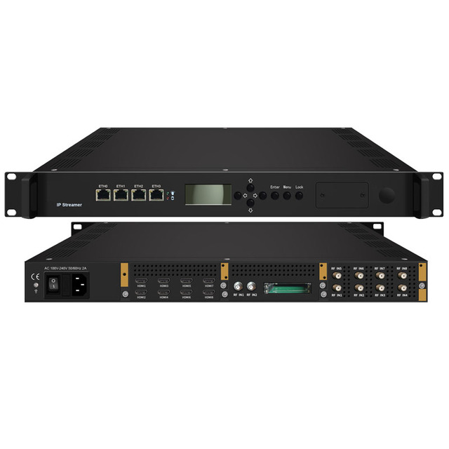 ET-300A Ustarlink IPTV Gateway Server with Tuner Satellite Support Rack-Mounted Intel I3 1.9GHz Processor in Stock