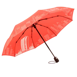 Sombrillas Plegables Semiautomáticas de 3 Pliegues Rojas para Viajes y Eventos, con Logotipo Personalizado, Compra al por Mayor en <span class=keywords><strong>China</strong></span> a Precio Económico - Product Image 1