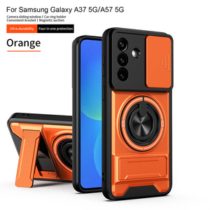 Étui de protection magnétique puissant Lichicase avec anneau rotatif et béquille pour appareil photo, compatible <span class=keywords><strong>Samsung</strong></span> A07 A57 A37 - Product Image 6