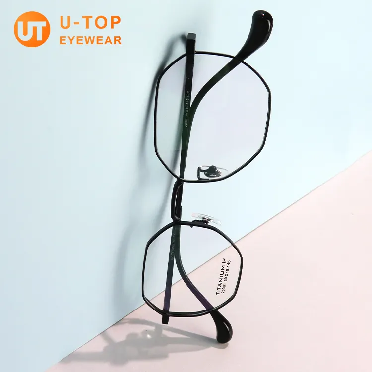 U-top Chất Lượng Cao Bán Buôn Tùy Chỉnh Kính Mắt Khung Linh Hoạt Titan Eyewear Unisex Eyewears 2022