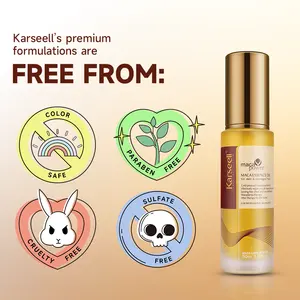 Karseell Usine Prix Bubble Argan Huile Maroc Herbal Argan Huile pour Cheveux Hydratant Cheveux Sérum Argan Huile En Gros