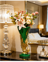 Nouvelle pièce décorative d'art cygne de style chinois, luxe léger et haut de gamme, pour salon, entrée, meuble TV et objet de décoration