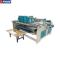 Machine à coller les plieuses à double station Machine à coller les boîtes en carton ondulé semi-automatique