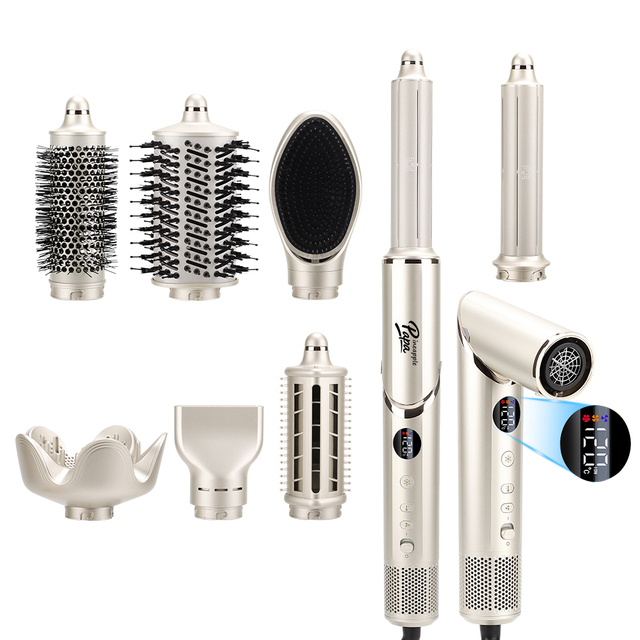 8 in 1 Blow Air Dryer Brush Set Hot Multi Styler 110000RPM Hair Dryer Professional Ionic Hot Air Brush Auto Wrap Hair Dryer