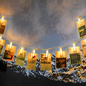 20 <span class=keywords><strong>LED</strong></span> ảnh Clip ánh sáng chuỗi vòng hoa Đồng Cổ Tích đèn cho trang trí trong nhà IP44 cho Giáng sinh - Product Image 3