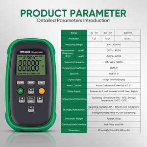 GOYOJO Digital <span class=keywords><strong>Gauss</strong></span> Meter 0-<span class=keywords><strong>3000mT</strong></span> AC DC Tesla Meter mit Sonde Hochgenauer Magnetfeld <span class=keywords><strong>tester</strong></span> für industrielle Anwendungen - Product Image 6