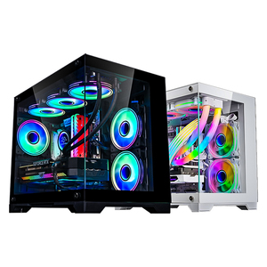 SNOWMAN Casing PC Gaming Produsen Casing Komputer Logo Kustom Grosir PC Tower Dengan Panel Kaca Tempered Kabinet Gaming ATX - Product Image 4