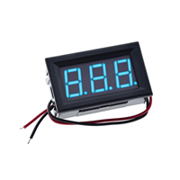 Voltmeter LED Digital tabung, kepala voltmeter LED digital 0.56 inci, perlindungan balik DC4.5V-30.0V