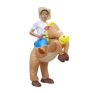 Costume de mascotte <span class=keywords><strong>gonflable</strong></span> pour adulte, costume de cheval, costume de <span class=keywords><strong>cowboy</strong></span>, costume de âne, pour fête cosplay - Product Image 3