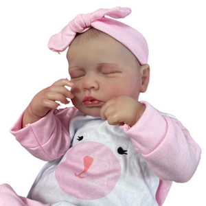 Muñecas Bebé Reborn Realistas de 17 Pulgadas, Niña Dormida, Cuerpo de Vinilo Suave, Aspecto de Recién Nacido, Ropa Intercambiable, Accesorios de Juguete - Product Image 1