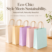 Vente directe du fabricant, sac en papier kraft personnalisé avec impression sur 4 côtés, avec votre logo, design personnalisé, sac d'emballage pour la vente au détail