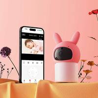 Cámara para Bebés con 3.2MP HD, Detección de Sonido y Movimiento, Conexión WiFi y Bluetooth, Aplicación TUYA para Protección Interior
