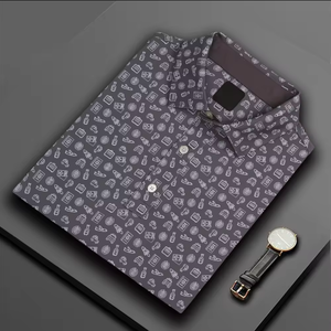 2025 gran oferta, logotipo personalizado, Polo de alta calidad, proceso de bordado, color sólido, camiseta polo informal de golf para hombre - Product Image 5