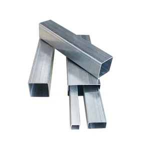 أنابيب معدنية مجلفنة مربعة عالية الجودة أنابيب مستطيلة مصنوعة من الحديد