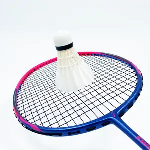 China Factory Wholesale High Quality 5U Level Full Carbon Fiber Badminton Racket Single Piece