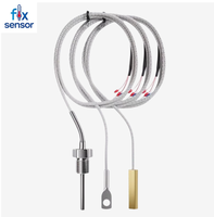 Sonde de résistance thermique en platine Pt100, capteur de température, transmetteur de température de type K