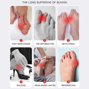 Separador de Dedos Ortopédico Ajustable y Portátil, Corrector de Juanetes Hallux Valgus, Calcetines para Hombres y Mujeres, Herramienta para el Cuidado de los Pies - Product Image 2
