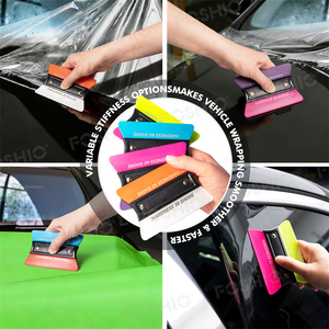 Lame en caoutchouc remplaçable 30A 90A, raclette pour <span class=keywords><strong>film</strong></span> vinyle automobile avec poignée en plastique, outil d'installation pour <span class=keywords><strong>film</strong></span> teinté pour vitres - Product Image 1