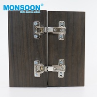 Charnières dissimulées pour meubles de cuisine MONSOON, charnières de table en acier inoxydable à fermeture amortie, charnières pliantes pour portes de placard