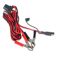 SAE à batterie pince crocodile 12V SAE 2Pin câble de déconnexion rapide SAE à batterie cordon de serrage intégré 3A 5A 10A fusible