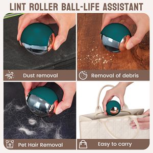 Rouleau anti-poils réutilisable Petdom en gel, éliminateur de poils d'animaux, rouleaux améliorés, boule collante lavable - Product Image 2