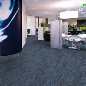 Insonorizado Nylon PVC Respaldo Dormitorio Sala de estar Decoración de piso Oficina comercial Alfombra Azulejos 50*50cm - Product Image 3