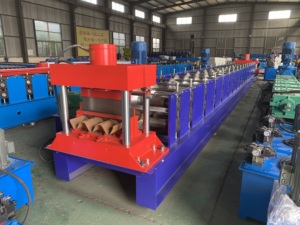 Năng suất cao <span class=keywords><strong>W</strong></span> hồ sơ hàng rào thép 2 chùm 3 chùm đường cao tốc hộ Lan Tôn sóng cuộn hình thành dây chuyền sản xuất - Product Image 4