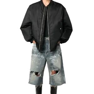 Pantalones Cortos de Mezclilla para Hombre, Estilo Hip-Hop, con Estampado de Grafiti Personalizado, Desgastados, Vintage, al por Mayor - Product Image 5