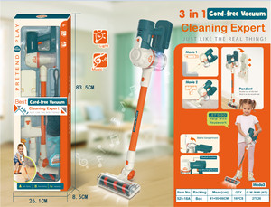Mini <span class=keywords><strong>aspirateur</strong></span> à main <span class=keywords><strong>sans</strong></span> <span class=keywords><strong>fil</strong></span> pour enfants, <span class=keywords><strong>jouet</strong></span> éducatif <span class=keywords><strong>sans</strong></span> <span class=keywords><strong>fil</strong></span>, avec lumières et musique, pour faire de semblant, 3 en 1 - Product Image 4