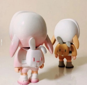 เครื่องประดับตกแต่งรูปกระต่ายทำจากพีวีซีของเกษตรกรต่างหูแบบห้อยน่ารักของขวัญเซอร์ไพรส์สุดน่ารักสำหรับทุกคน - Product Image 5