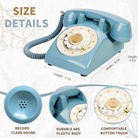 Téléphone sans fil antique pour l'enregistrement de messages sur mesure Livre d'or de décoration de mariage vintage pour les informations de réunion